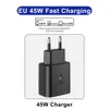 Convient pour Samsung 45W Head S22/s21/s23/note10, chargeur double TYPE C, charge Super rapide