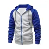 Men's Hoodies Men Hooded Zipper Sweatshirt Drawstring Closure Cardigan Jacket For Fall Spring Soft Warm Thick Mid Length