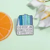 Cartoon Books Brooch Enamel Pin Read Books and Dismantle Systems of Oppression Brooches Backpack Accessories Lapel Badge Jewelry