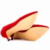 Pumpar 6 cm Comfort High Heels Women Shoes 2023 Spring Pointed Toe Solid Flock Fashion Wedding Dress Pumps Grunt Ladies Office Shoes Shoes