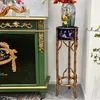 Decorative Plates Eyebrow Tip Vase Holder Villa Gold Blue Storage Rack High-End Floor-Standing Shelf