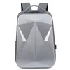Рюкзак модный многофункциональный жесткий корпус для ноутбука USB аккумуляторная мужская деловая водонепроницаемая школьная дорожная сумка