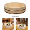 Bols Sushi en bois bol de riz portable pratiques multipurpose réutilisable baril durable pour la cuisine de la cuisine de la cuisine bibimbap