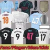 Jerseys de football HAALAND 23 24 DE BRUYNE PHILLIPS MANS CITIES GREALISH FERRAN MAHREZ FODEN BERNARDO JOAO CANCELO Z RODRIGO Chemise de football Hommes Kit Ensembles U