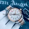 Watches Wristwatch Luxury Fashion Designer 42mm Diver 150m A8900 Automatisk mekanisk klocka 007 Rose Gold White Dial Rostfritt stål Brace 85