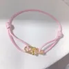 Linkarmbanden Lucky Rope Verstelbare glanzende luxe zirkoonarmband voor dames en heren Festivalgeschenken