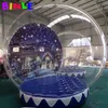 4mD (13.2ft) With blower Beautiful Clear PVC Inflatable Christmas Snow Globe Photo Booth for Taking Photos