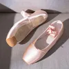 Sapatos de dança de balé de botas crianças e sapatos de balé adulto profissional com sapatos de fitas, mulher zapatos mujer tênis