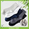 Мужские носки, 5 шт., дышащие мужские бамбуковые платья для экипажа, влагоотводящие, для пеших прогулок, треккинга, спорта, повседневные, до щиколотки, подарок для него, однотонные