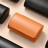 Smyckeslådor Mishitu Bag 1 2 3 Slots Luxury Pu Leather S Roll Wrist Storage Box Travel Smyckesfodral Present Pouch L240323