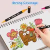 3060 Color Double Head Point Pen Acrylic Propylene Metal Marker Hand Account Paintings Fine Arts Brush Set For Cardboard 240320