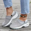 Sandaler Nya 2022 Kvinnors plattform Sanitära trosor Kvinna Sandaler Mesh Womens Sandal Summer Causal Beach Cogs Wear Sandalias Plus Size