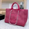 الأكياس المسائية حرف فاخر CC TOTES HANDBAG Fashion Canvas Bag Womens Tote CH CH Female Exmented Handbags Ladies Shopcy Cross Back Backpack TECF