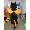 Mascot Costumes New Adult Black Dragon Mascotte Fancy Dress Posta