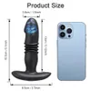 Teleskopisk vibrerande rumpa Plug Anal App Vibrator Trådlösa fjärrkontroller för kvinnor Ass Dildo Prostate Massager Buttplug 240312