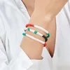 Charm Armbänder Palästina Israel Flagge Farbe Seil Armband Für Frauen Männer Paar Handgemachte Geflecht Einstellbar Freundschaft Schmuck Handgelenk Geschenke