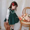 Robes de fille Robe bébé fille robe à fleurs brodée pour enfants vêtements à manches longues printemps et automne 1-6 ans vêtements pour enfants princesse 24323