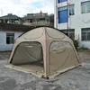 テントとシェルター高質問6人透明なテント6パーソンPVCテントのためのTENT6人のグランピングテントビッグドームテム4ドア240322