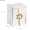 Boîtes à bijoux SmartOrganizer boîte à bijoux avec miroir femme collier boucle d'oreille anneaux boîte de rangement avec cinq couches Drers La boîte-cadeau L240323