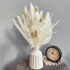 Fiori decorativi Foglie di palma naturali Erba di pampa Bouquet essiccato Code artificiali Decorazioni per la festa nuziale a casa
