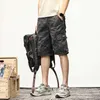 Men's Shorts Camouflage cargo shorts mens summer cotton tactical shorts with pockets outdoor hiking military shorts military green 24323