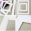 Frames 15pcs White Photo Mats Rectangle Paper Mounts for 6/7/8/10/16 Inch A4 A3 Picture Frames Photo Decor Photo Mat Paper Photo Frame