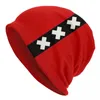 Bérets Drapeau des Pays-Bas Skullies Bonnets Casquettes Unisexe Hiver Chaud Tricot Chapeau Femmes Hommes Hip Hop Adulte Bonnet Chapeaux Casquette de Ski En Plein Air