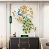 Wall Clocks Classic Giant Clock Interior Restaurant Japanese Aesthetic Digital Peacock Watch Mural Reloj Home Decoration