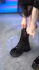 Summer mesh breathable cool boots patchwork high heels French thick soled Martin boots Wedding party dress boots Size 35-40