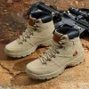 Shoes Yellow Outdoor Desert Men Tactical Boots Suede Leather Hiking Shoes Men Sneakers Lightweight Combat Military Army Boots Big Size