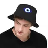 Basker Evil Eye Bucket Hats Panama For Man Woman Bob Cool Fisherman Summer Beach Fishing Unisex Caps