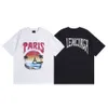 Paris High Edition 2024 Nieuw B Home Hawaii Sunset Kokostoren Vleermuispatroon T-shirt met korte mouwen