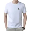 100% pur coton à manches courtes hommes T-shirt mode d'été Simple col rond jeunesse pour hommes