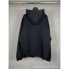 Hoodie Designer 23SS Doğru Baskı B Ev Paris Kilit Düğmesi Mektup Baskı Gündelik Gevşek Erkekler ve Kadın Kapüşonlu Uzun Kollu Kazak