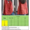 Dames T-shirt Zomer casual vest dames literatuur retro katoen linnen vest mouwloos T-shirt effen los comfortabel vest patchwork top 240323