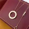 Modemerk gouden ketting diamant liefde ketting sieraden vrouw sier valentijn geschenk joodse ontwerper voor vrouwen fijne ketting