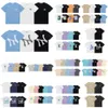 Tshirt Mens Women Designer T Shirts 2024 Summer New Tide broderad bokstav Kort ärmlig gammal blomma full kropp tryckt t-shirt för män och kvinnor ungdom