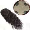 Toppers Silk Skin Base Wavy Virgin Human Hair Women Toppers 12x13 см зажимы в натуральном топпе Silk Topper для женщин 15x16 см.