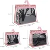 Sacs de rangement de haute qualité, sac à main anti-poussière transparent, organisateur pour placard, sac suspendu à fermeture éclair