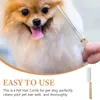 Vêtements de chien et peigne de toilettage pour chat chaton portable en métal pour chiens résistant à l'usure outils de beauté pour animaux de compagnie accessoires