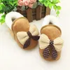 First Walkers Cute Bow Baby Shoes Winter Thick Warm Born Non-slip Soled Soft Plush Floor Sneaker Girls Infant