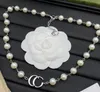 Klasyczny modny obojczyk obojczyk dławik dezorienta designerka designerka perłowa z koralikami naszyjniki marki dla kobiet biżuteria dam