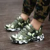 Sapatos Brand verão crianças camuflage tênis infantil tênis de tênis tênis respirável meninos meninas tênis de corrida sapatos casuais ao ar livre