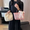 Designer luksusowe torby modowe portfelki koreańskie tkaninowe koszyk damski 2023 Nowy modny i zachodni styl damski w stylu damski torba damska