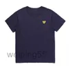 2024 Play Mens t Shirt Designer Red Commes Heart Women Garcons s Badge Des Quanlity Ts Cotton Cdg Embroidery Short Sleeve