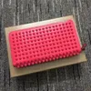 Red Bottom Rivet Wallet Panelled Spiked Clutch Women Patent Leather Mixed Color Rivets bag Clutches Lady Anti-Perverted Long Purses with Spikes Men Wallets 1910