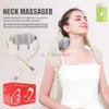 Oreiller de massage électrique pour le cou, masseur de cou sans fil, pétrissage du cou et des épaules, compresse chaude, cervicales, dos, relaxation musculaire, châle de massage 240322