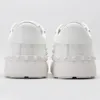 Sapatos casuais branco rebite mulheres tênis de couro real homens correndo designer de moda esporte