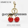 Key Rings 2024Key Rings bag accessories bag charm Handbag pendant coa ch handbags keychain womens exquisite Internet-famous crystal Cherry car accessories high