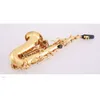 YWPL Kleine gebogen saxofoon Wind Kinderen Volwassen Duble-Purpose High-purped BB Soprano Bend Professional Curved Bell Saxe Musical Instrument Saxofone